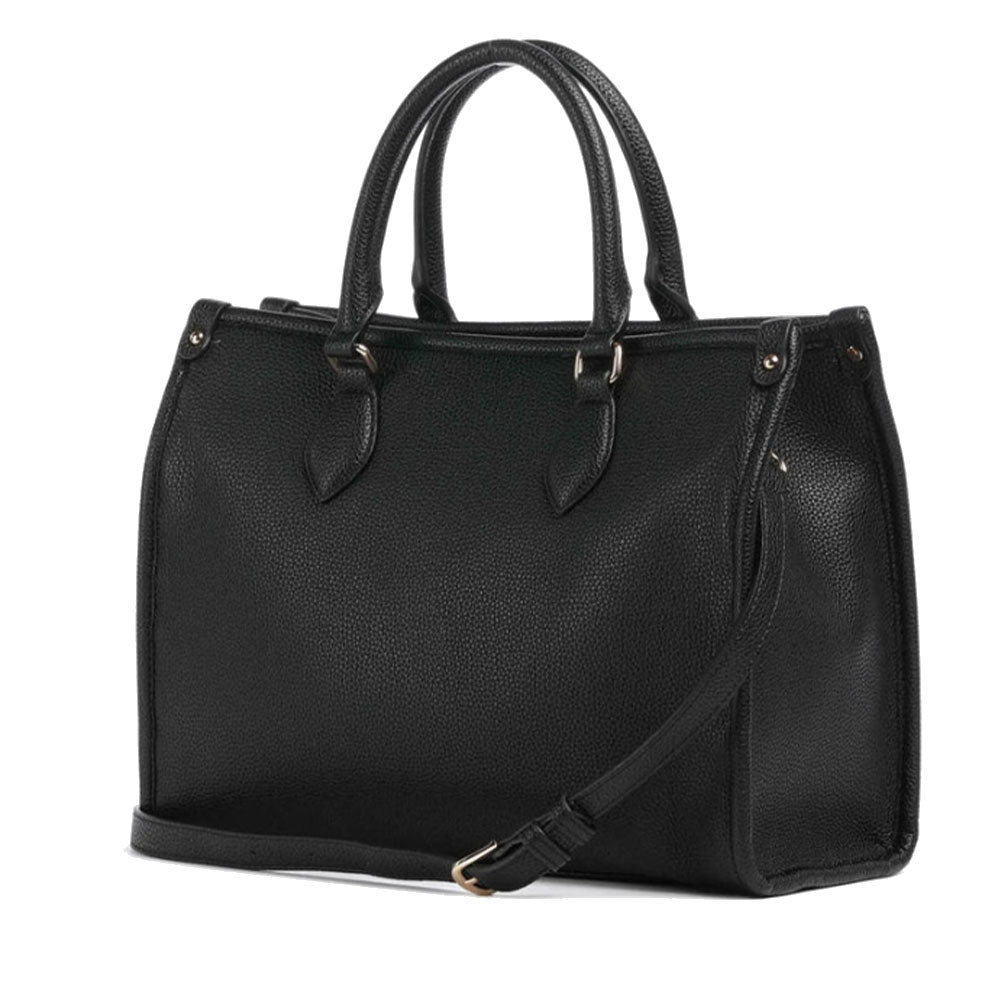 Damenhandtasche mit Schultergurt VALENTINO BAGS Rised Re Linie Schwarze Farbe