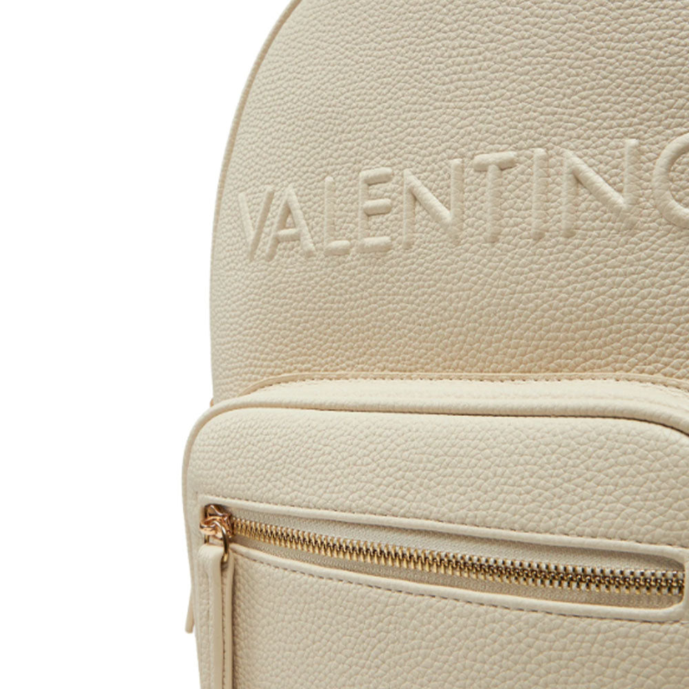 VALENTINO BAGS Damen Rucksack Rised Re Linie Ecru Farbe Kleine Größe