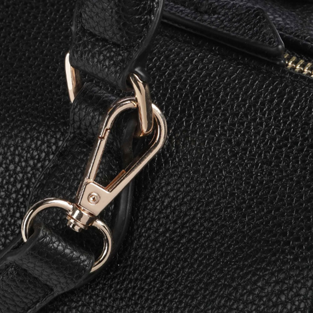 Borsa Donna a Mano a Bauletto VALENTINO BAGS linea Rised Re Colore Nero Misura Grande