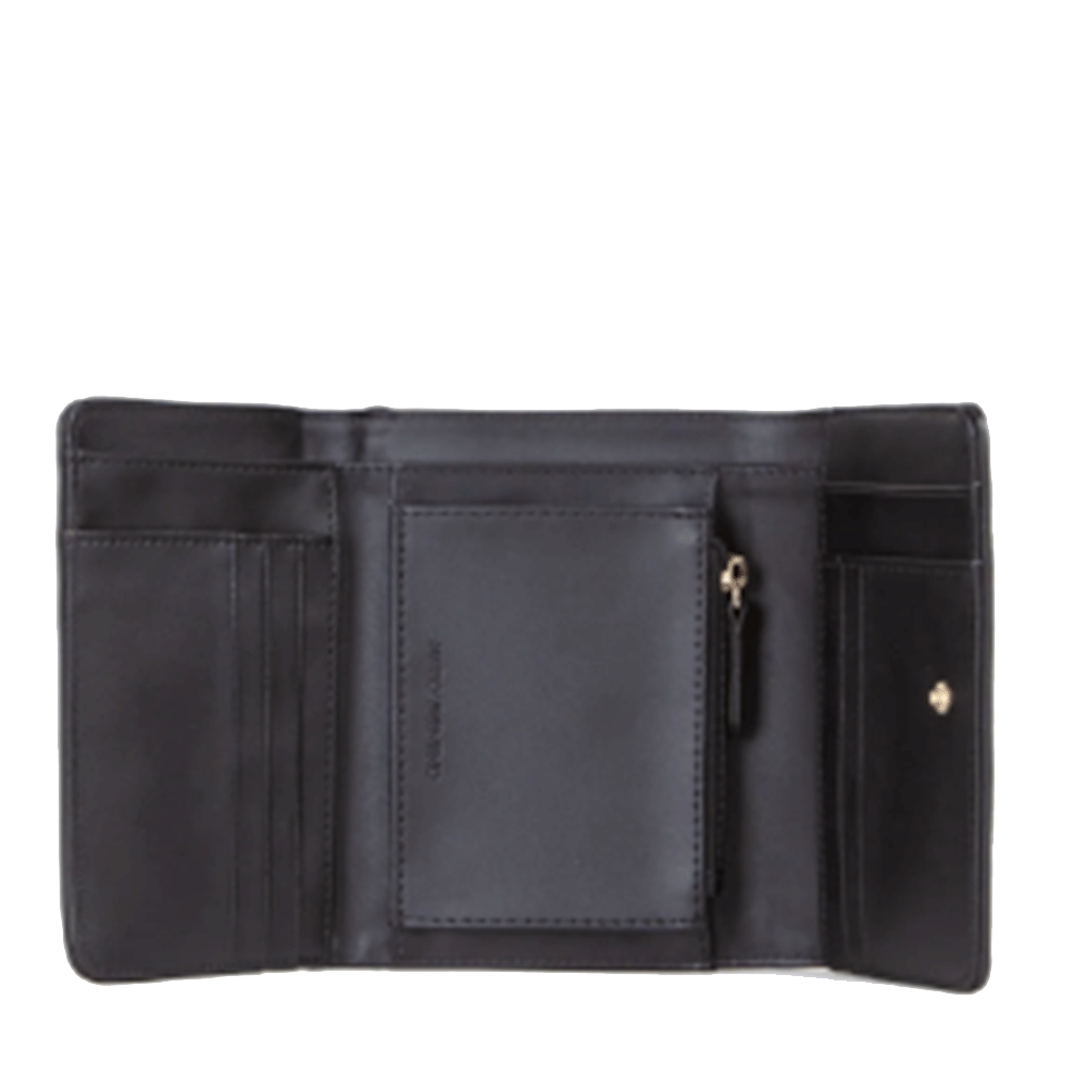 Portafoglio Donna Piccolo VALENTINO BAGS Chiuso con Bottone Linea Rised Re Colore Nero