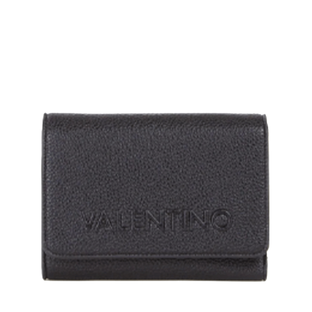 Portafoglio Donna Piccolo VALENTINO BAGS Chiuso con Bottone Linea Rised Re Colore Nero