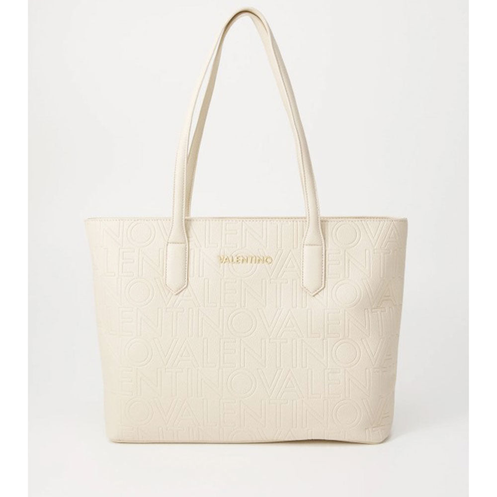 Borsa Donna Shopper a SpallaVALENTINO BAGS linea Pansy colore Ecru