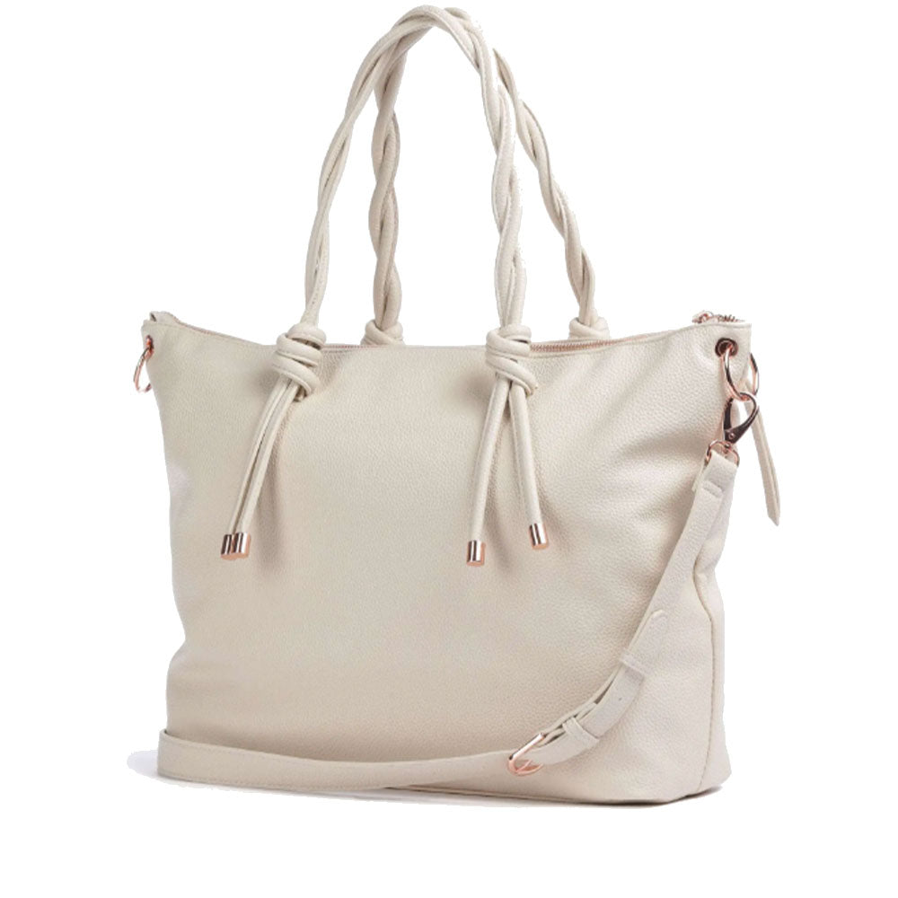 Borsa Donna Shopper a Spalla VALENTINO BAGS linea Scarlett Re Colore Ecru