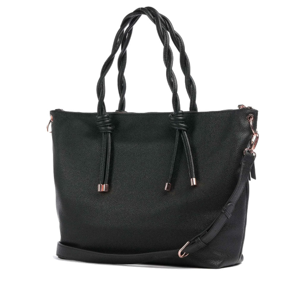 Women's Black Shoulder Tote Bag VALENTINO BAGS Scarlett Re