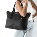 Women's Black Shoulder Tote Bag VALENTINO BAGS Scarlett Re