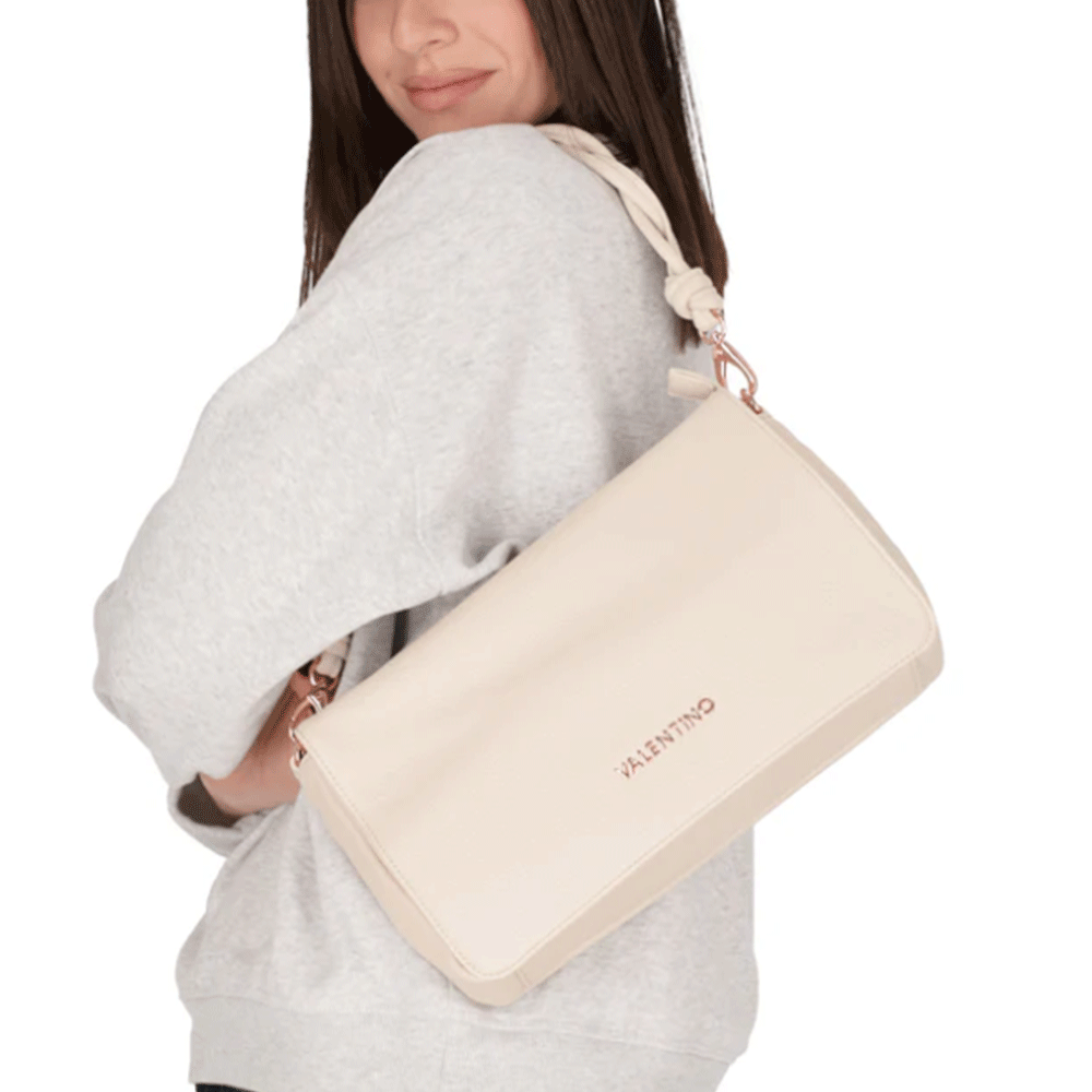 Borsa Donna a Spalla VALENTINO BAGS linea Scarlett Re Colore Ecru