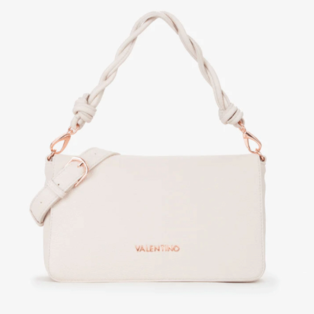 Borsa Donna a Spalla VALENTINO BAGS linea Scarlett Re Colore Ecru