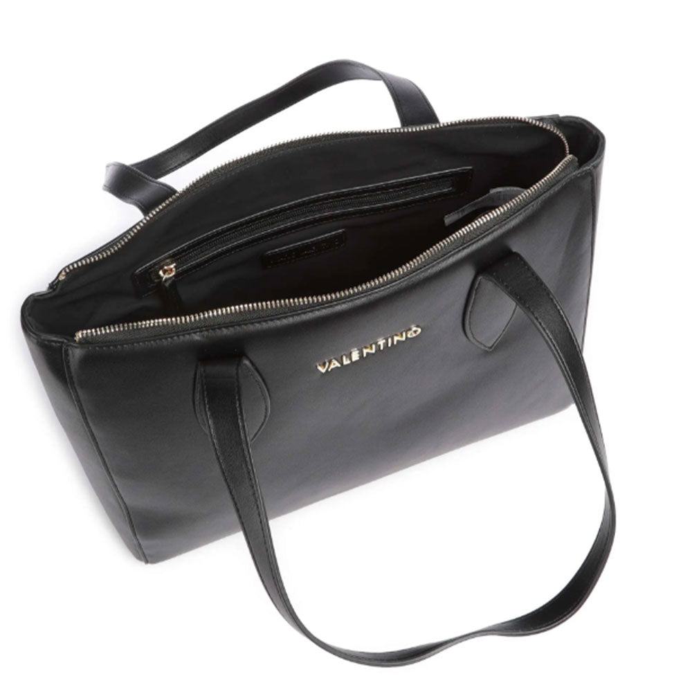Women's Black Shopper Shoulder Bag VALENTINO BAGS Sunshine Re