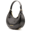 Damen-Beuteltasche VALENTINO BAGS Modell Shelby aus schwarzem Lackleder