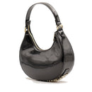 Damen-Beuteltasche VALENTINO BAGS Modell Shelby aus schwarzem Lackleder