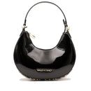 Damen-Beuteltasche VALENTINO BAGS Modell Shelby aus schwarzem Lackleder