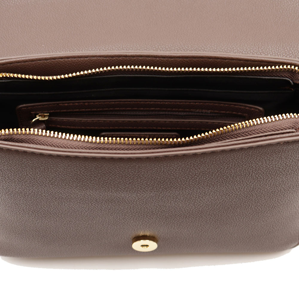 Damen-Umhängetasche VALENTINO BAGS Modell Foxy Re in Dunkelbraun