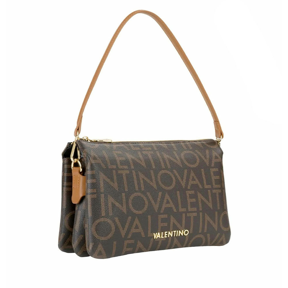 Borsa Donna a Spalla con Tracolla VALENTINO BAGS linea Regina Re Colore Moro - Naturale