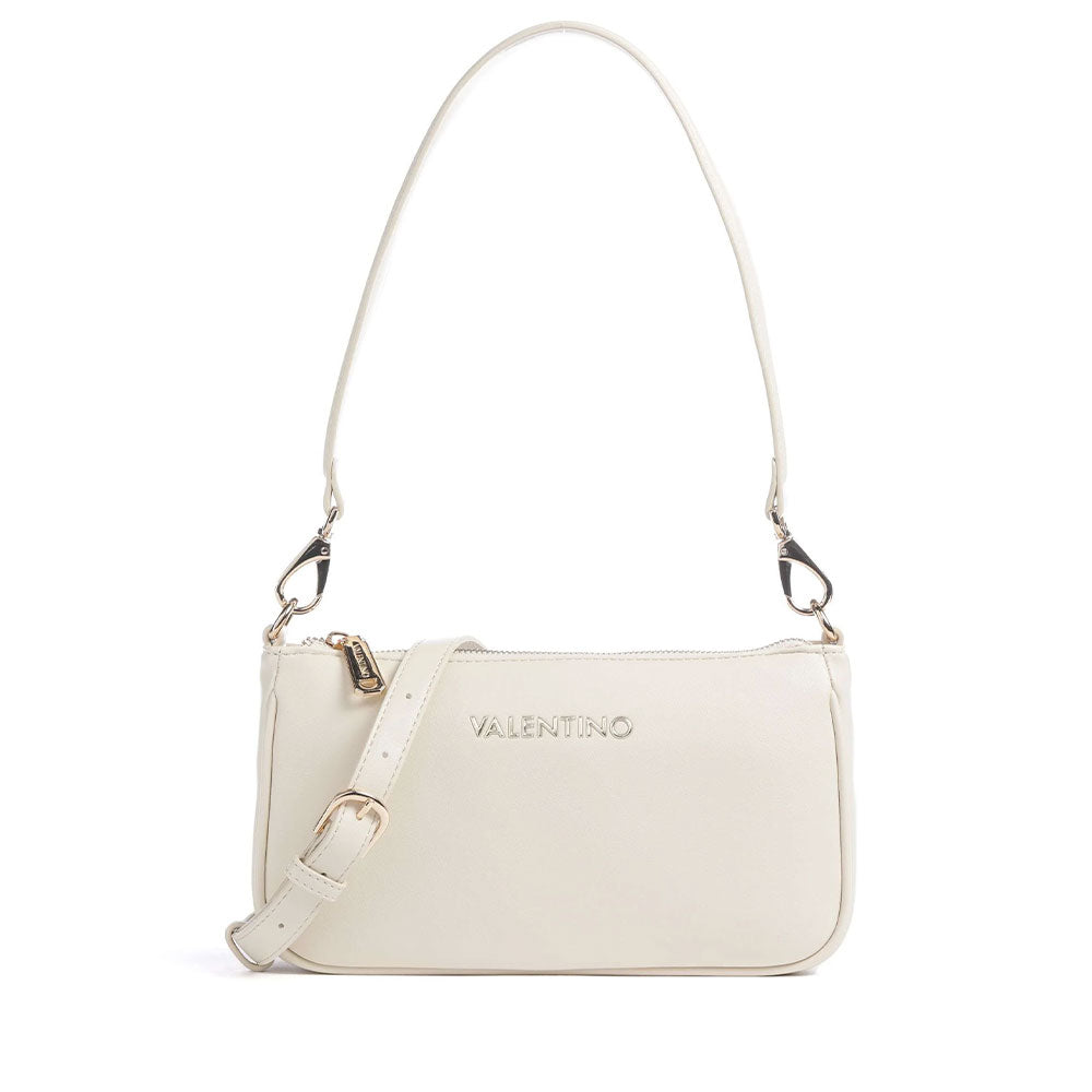 Borsa Donna a Spalla con Tracolla VALENTINO BAGS linea Clio Re Colore Ecru