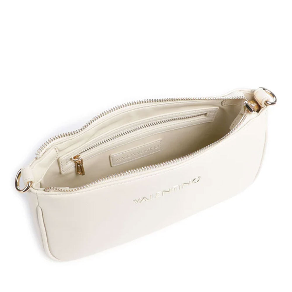 Borsa Donna a Spalla con Tracolla VALENTINO BAGS linea Clio Re Colore Ecru