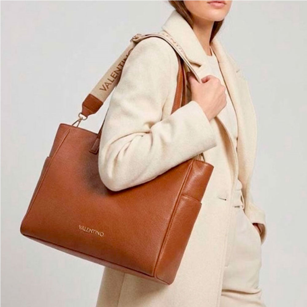 Borsa Donna Shopper a Spalla VALENTINO BAGS linea Doris Re Colore Ecru