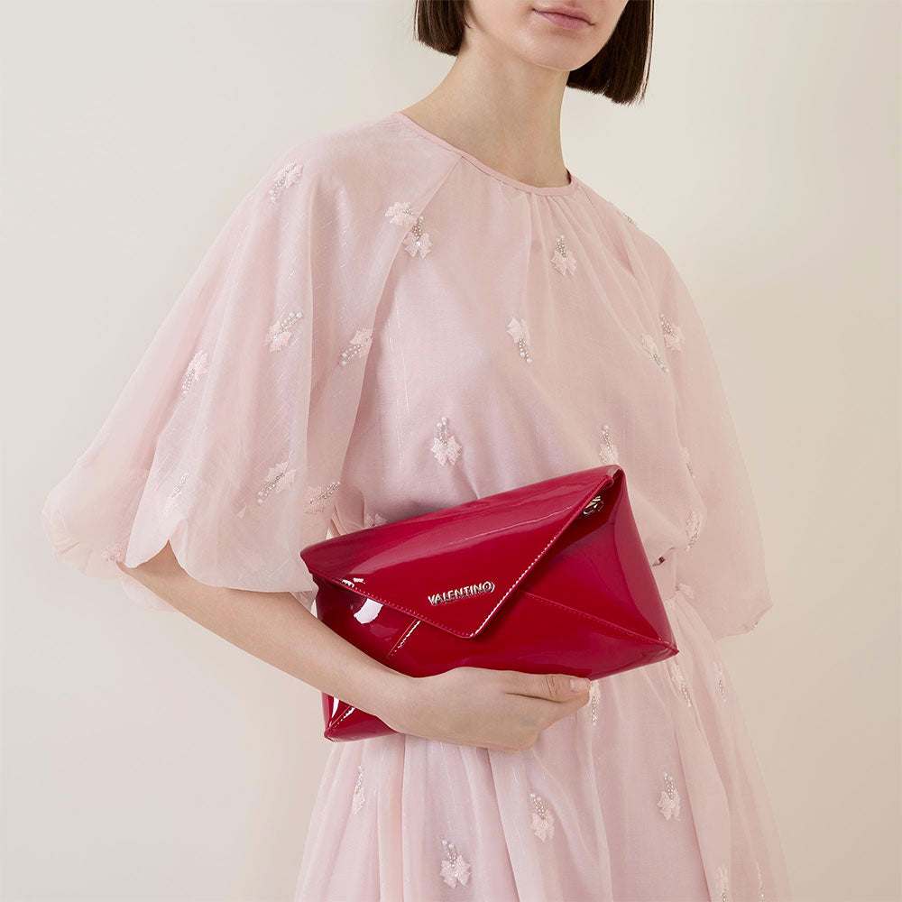 Borsa Donna a Tracolla VALENTINO BAGS linea Emera Colore Rubino