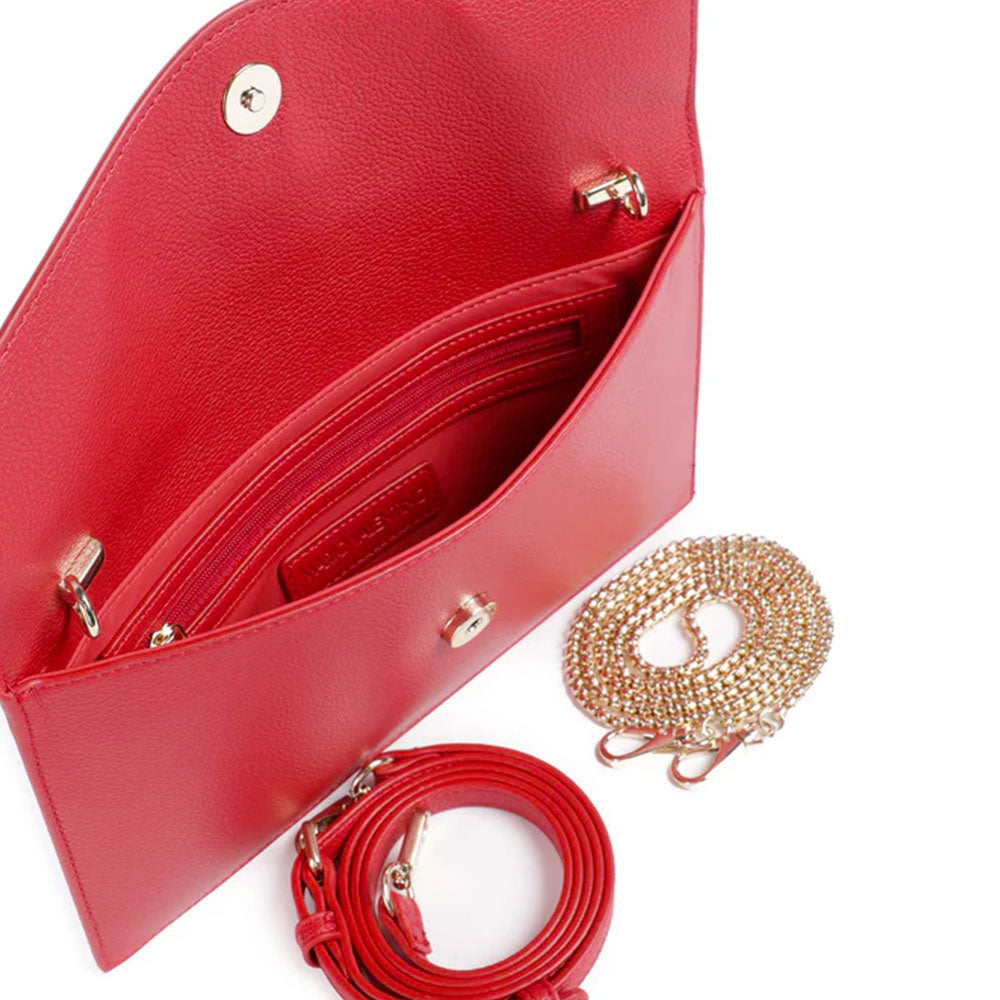 Borsa Donna Piatta a Tracolla VALENTINO BAGS linea Luxe Colore Rubino