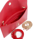 Borsa Donna Piatta a Tracolla VALENTINO BAGS linea Luxe Colore Rubino