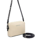 Borsa Donna a Tracolla VALENTINO BAGS linea Alexia Summer Colore Naturale - Nero Chiusa con Zip