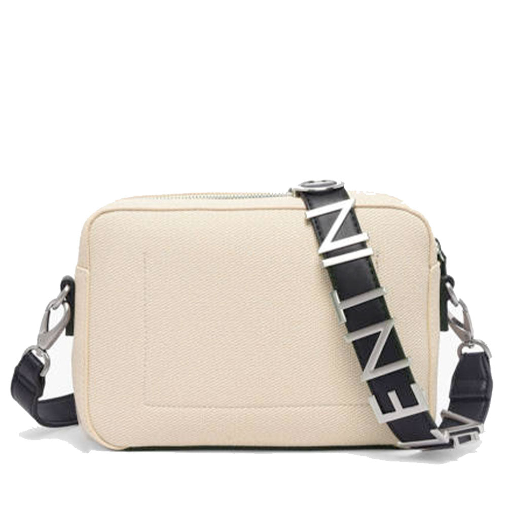 Borsa Donna a Tracolla VALENTINO BAGS linea Alexia Summer Colore Naturale - Nero Chiusa con Zip