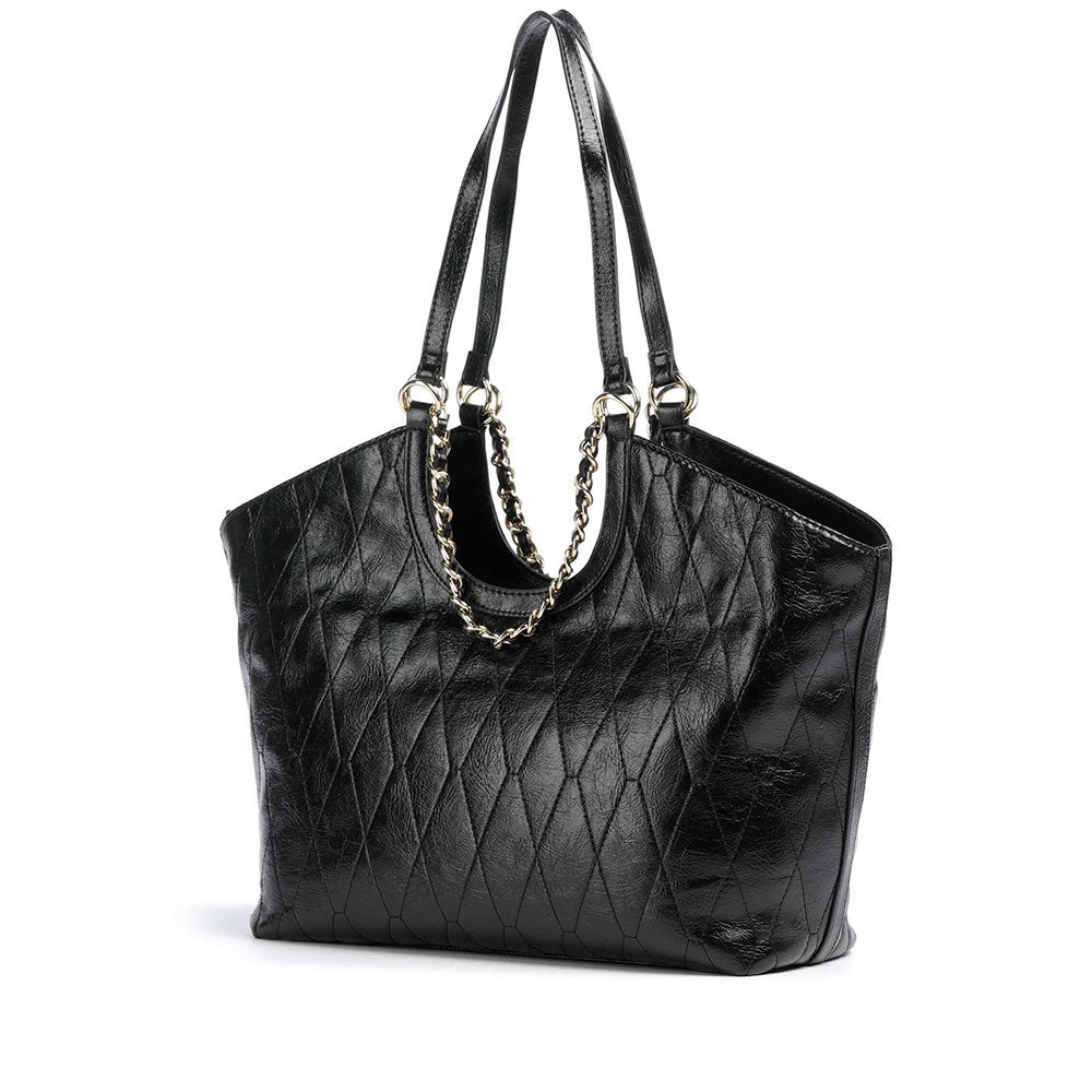 Women's Black Shoulder Tote Bag VALENTINO BAGS Crystelle