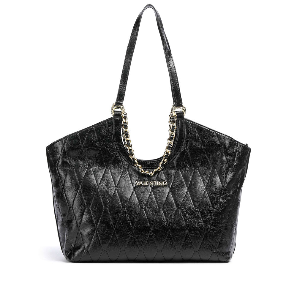 Women's Black Shoulder Tote Bag VALENTINO BAGS Crystelle