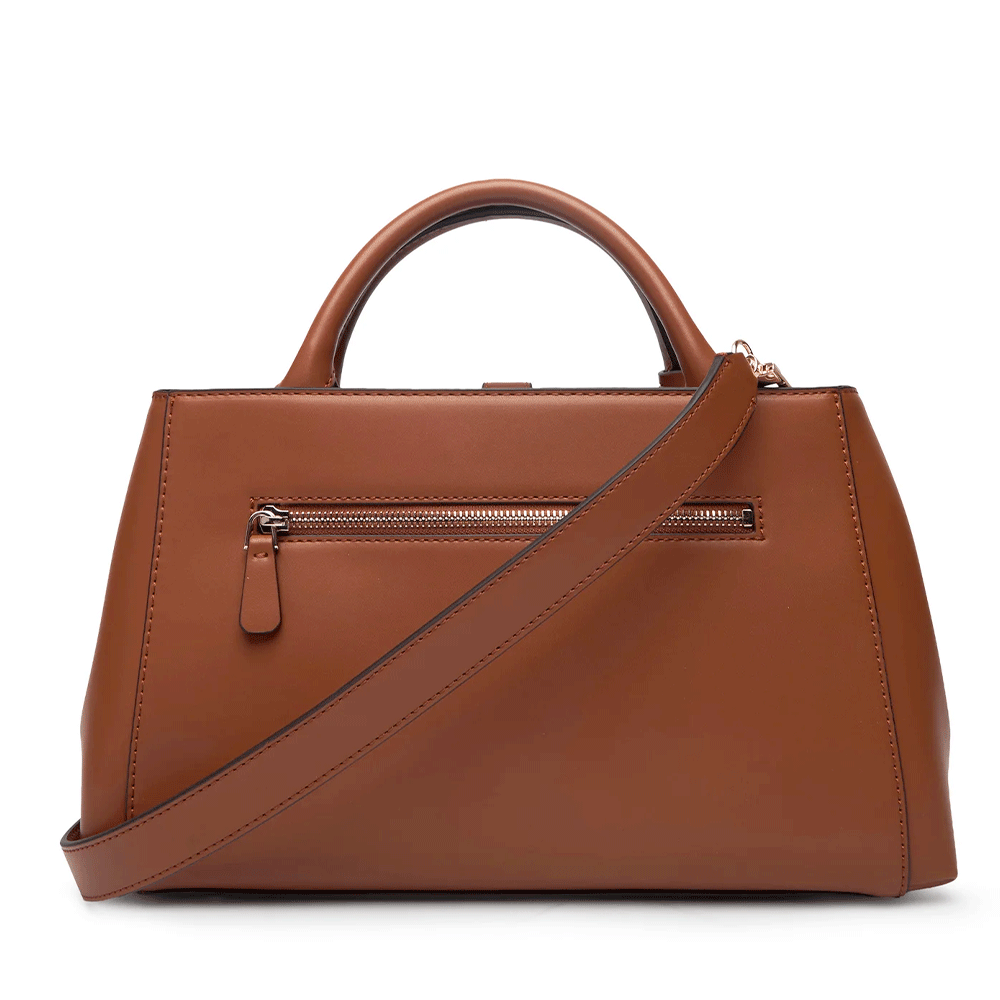 Borsa Donna a Mano GUESS Linea Carrie Colore Cognac