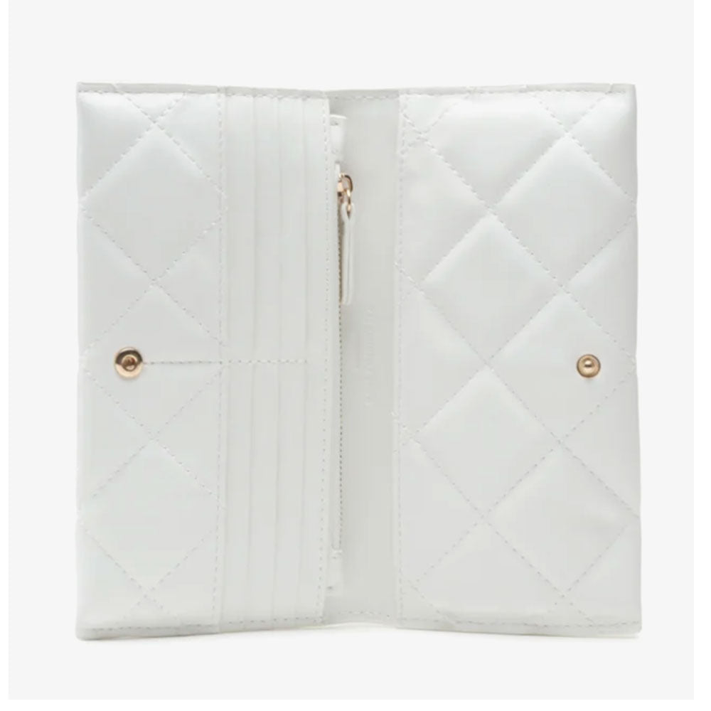Portafoglio Donna VALENTINO BAGS Chiuso con Bottone Linea Ada Colore Bianco