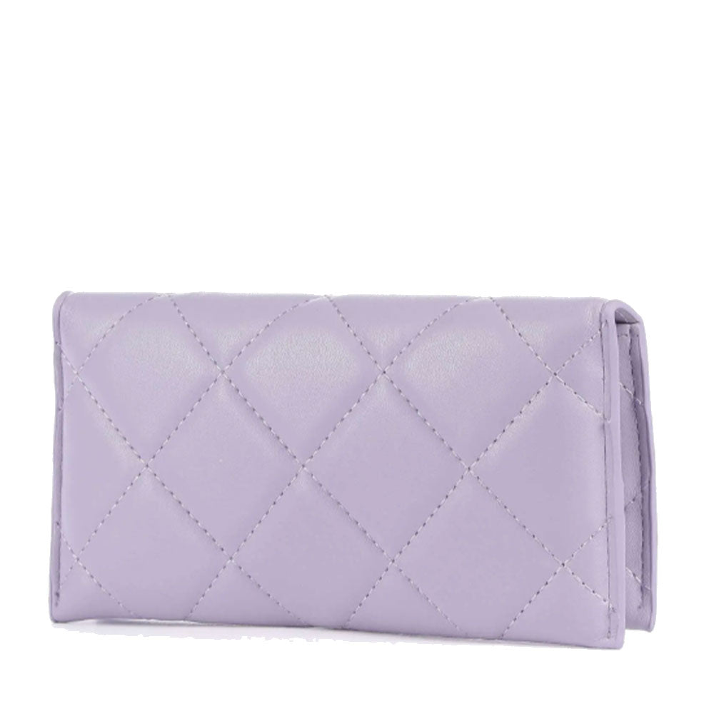 Portafoglio Donna VALENTINO BAGS Chiuso con Bottone Linea Ada Colore Lilla