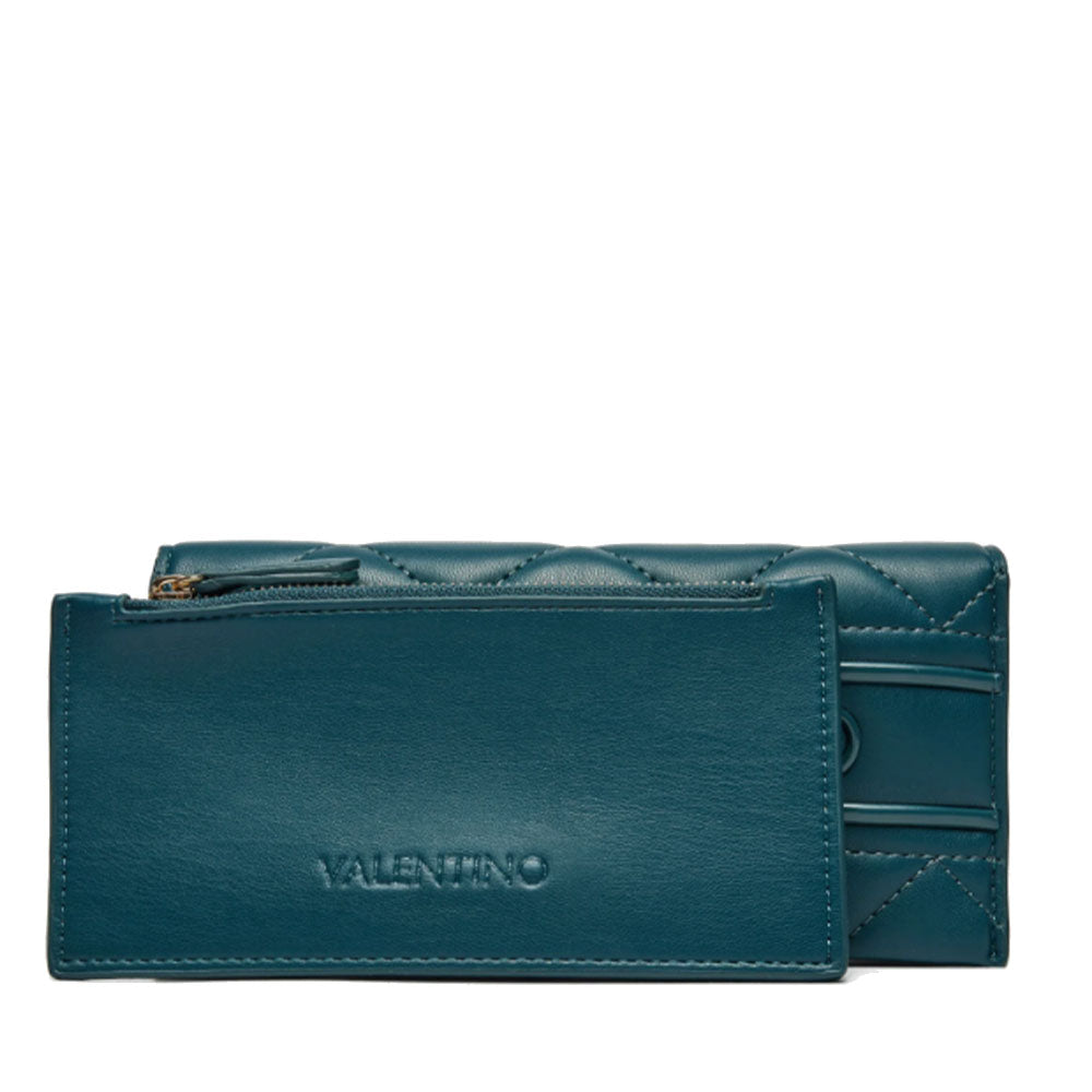 Portafoglio Donna VALENTINO BAGS Chiuso con Bottone Linea Ada Colore Ottanio