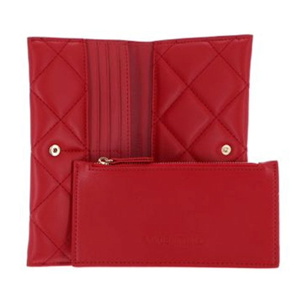Portafoglio Donna VALENTINO BAGS Chiuso con Bottone Linea Ada Colore Rosso