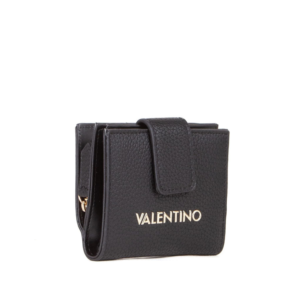 VALENTINO BAGS Damenbrieftasche geschlossen mit Knopf Alexia Line Farbe Schwarz