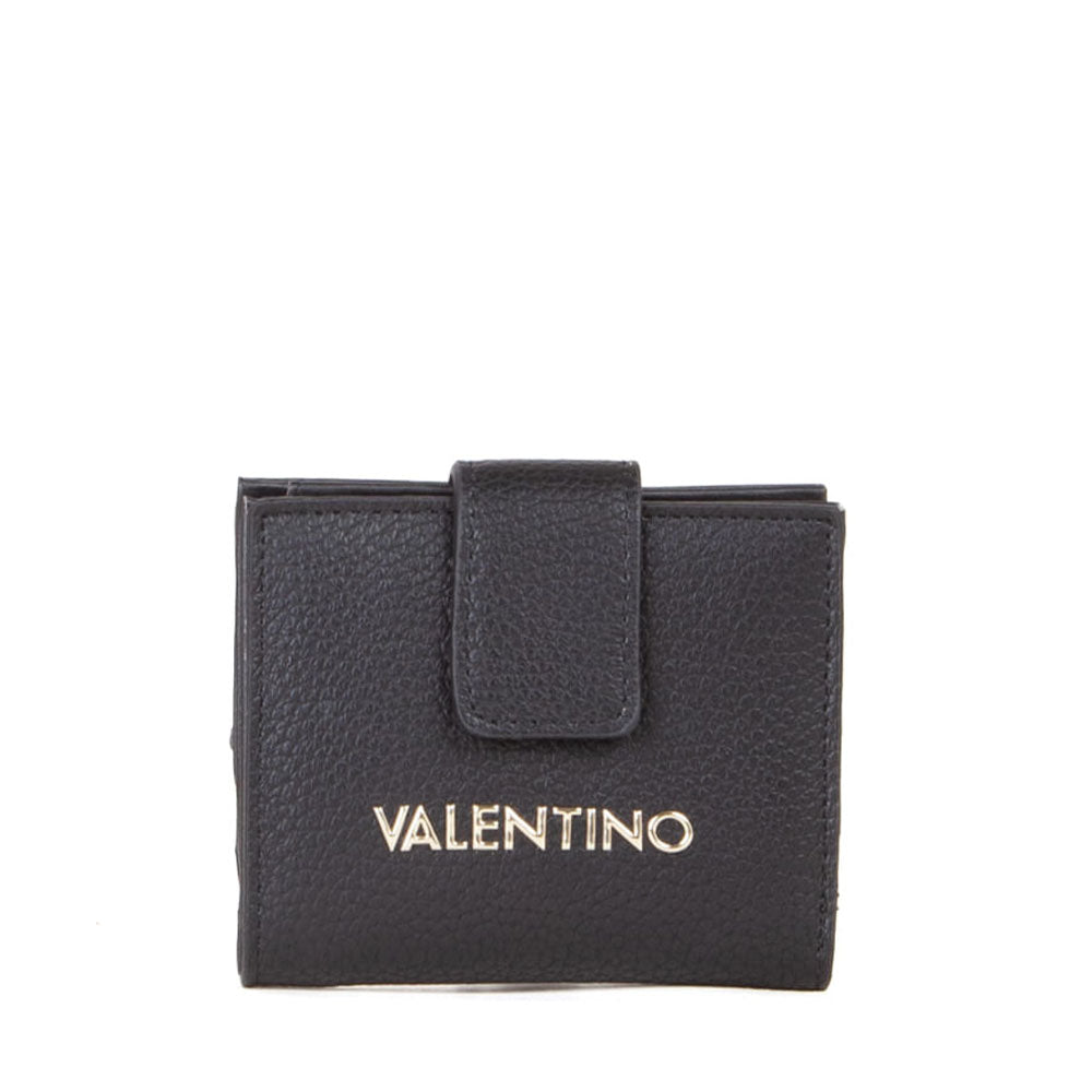 VALENTINO BAGS Damenbrieftasche geschlossen mit Knopf Alexia Line Farbe Schwarz