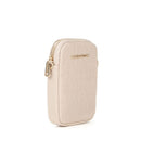 Porta Telefono Donna VALENTINO BAGS Chiuso con Zip Linea Relax Colore Beige