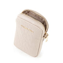 Porta Telefono Donna VALENTINO BAGS Chiuso con Zip Linea Relax Colore Beige