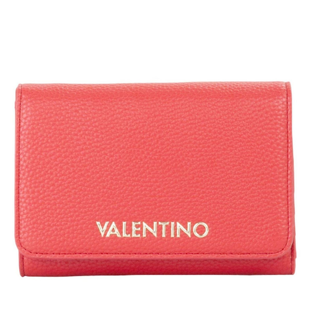 Portafoglio Donna VALENTINO BAGS Linea Brixton Colore Rubino Chiuso con Bottone