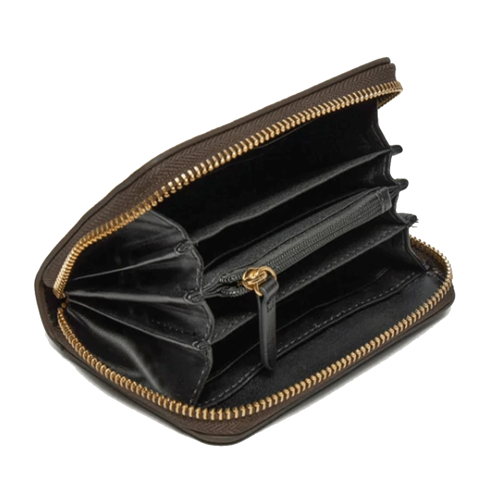 Portafoglio Donna Piccolo VALENTINO BAGS Chiuso con Zip Linea Lady Re Colore Moro - Nero
