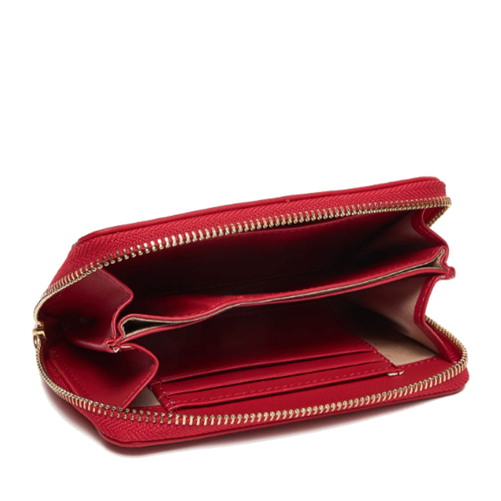 Portafoglio Donna VALENTINO BAGS Zip Around Linea Jasmin Colore Rosso Misura Media