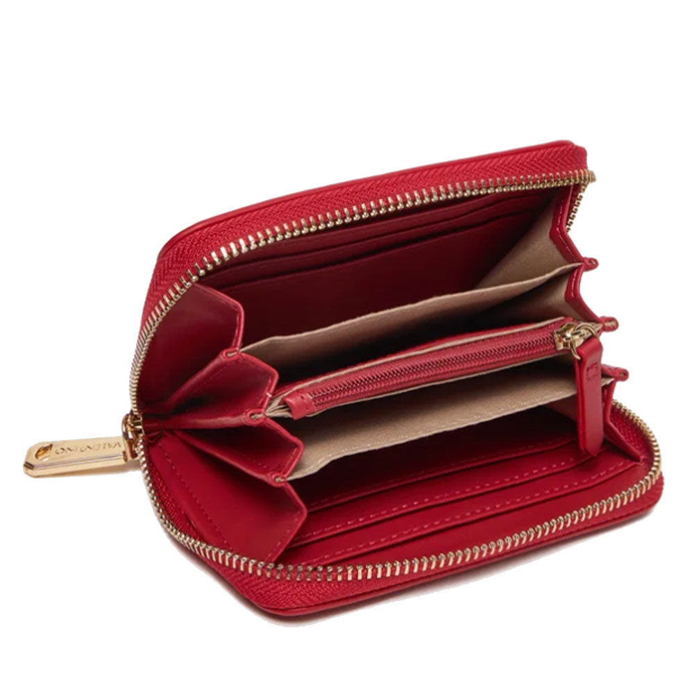 Portafoglio Donna VALENTINO BAGS Zip Around Linea Jasmin Colore Rosso Misura Piccola