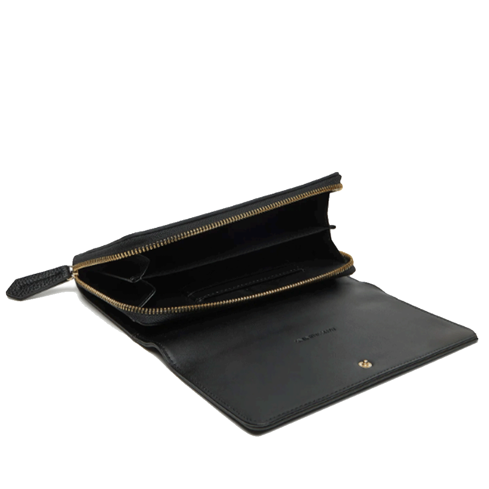 Portafoglio Donna VALENTINO BAGS Chiuso con Bottone Linea Rised Re Colore Nero