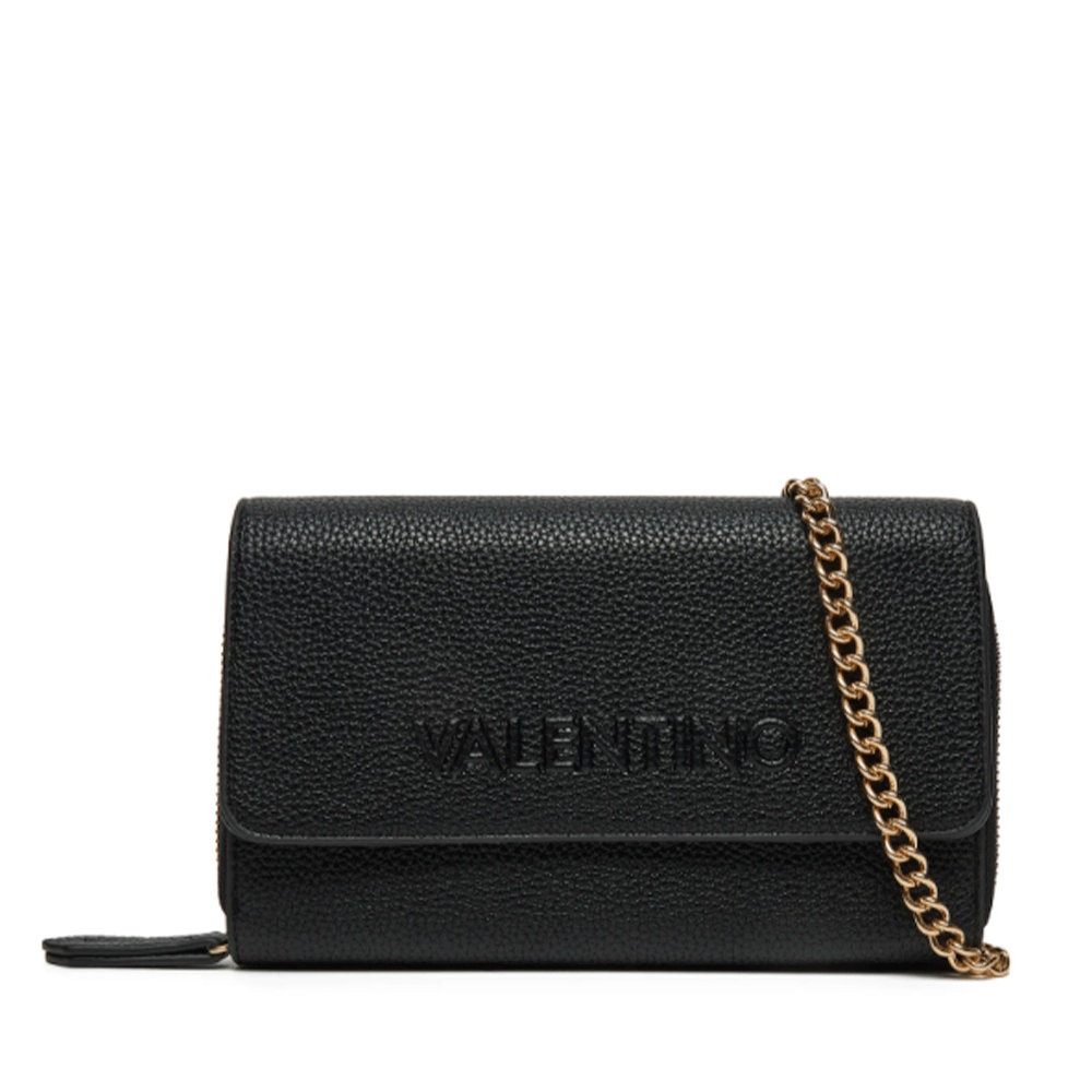 Portafoglio Donna VALENTINO BAGS Chiuso con Bottone Linea Rised Re Colore Nero