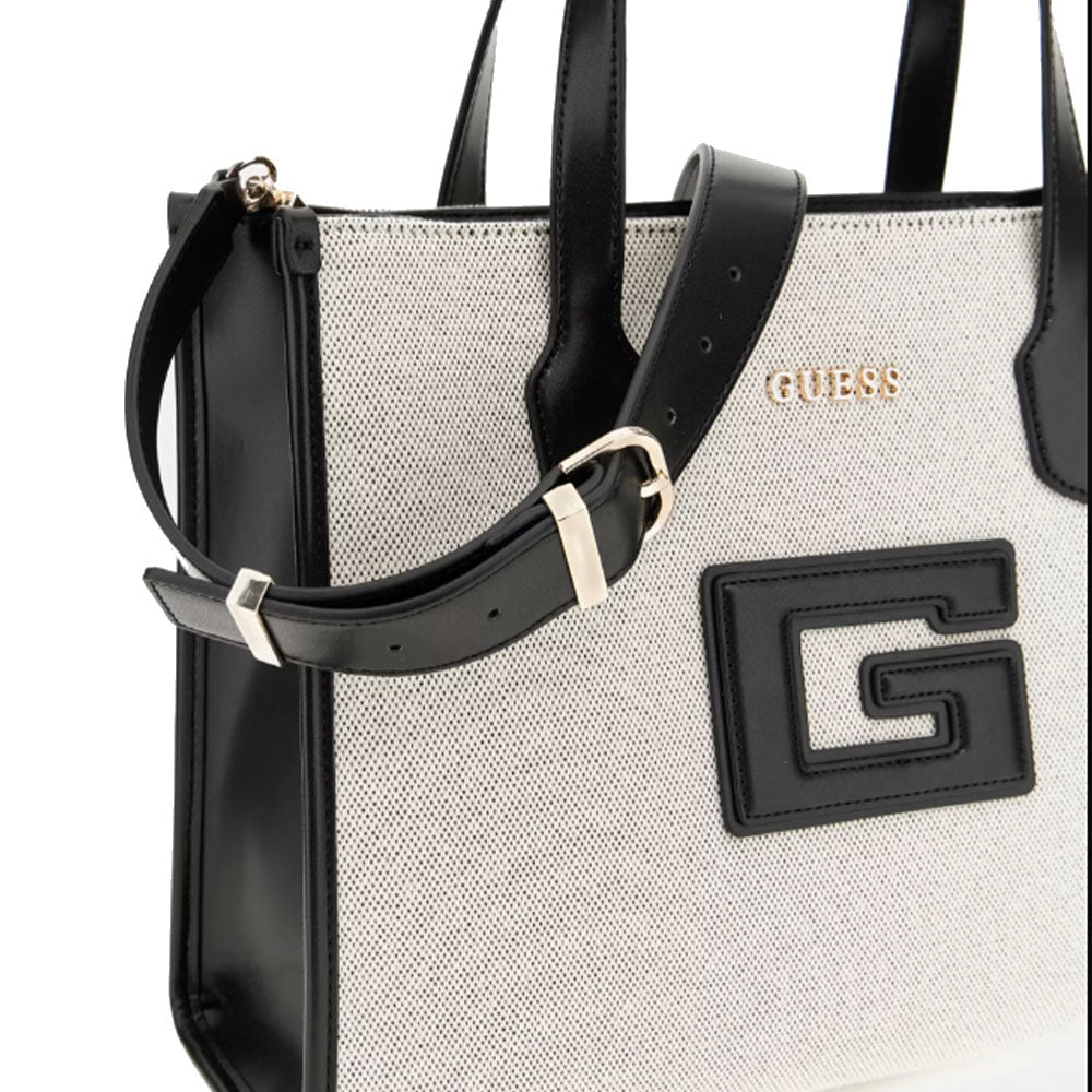 Borsa Donna a Mano GUESS Linea G - Status colore Natural - Black