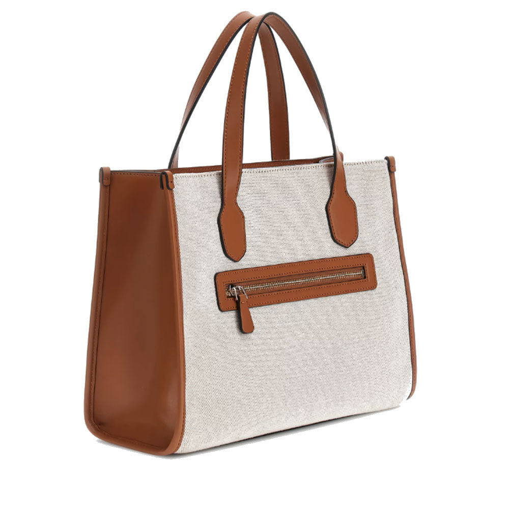 Borsa Donna a Mano GUESS Linea G - Status colore Natural - Cognac