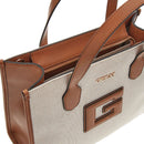 Borsa Donna a Mano GUESS Linea G - Status colore Natural - Cognac