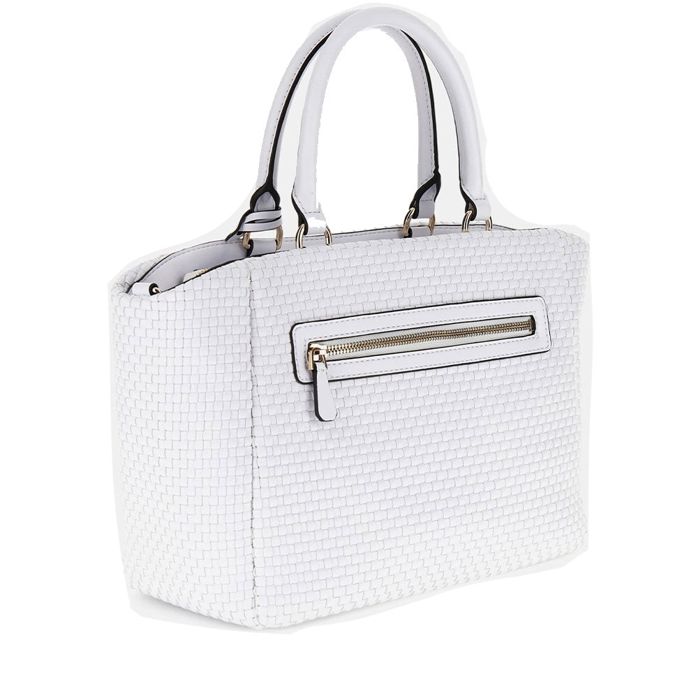 Borsa Donna a Mano GUESS con Tracolla Linea Etel colore Bianco