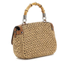 Borsa Donna a Mano con Tracolla GUESS Linea Siria Colore Natural Cognac