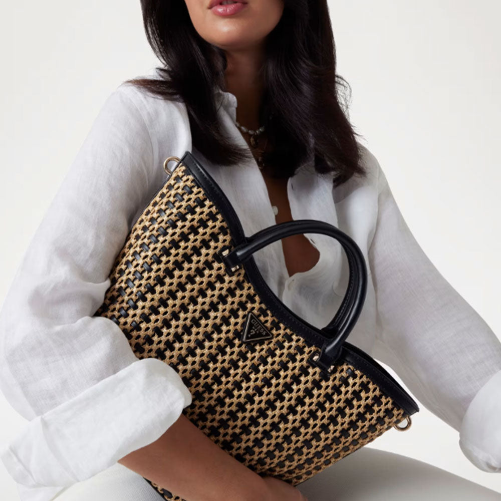 GUESS Atalia Linie
Damen Handtasche in Naturfarbe - Schwarz