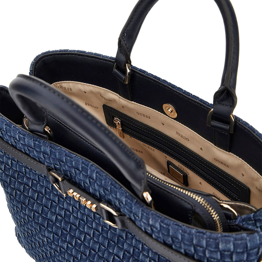 GUESS Damenhandtasche Majka Line Farbe Denim