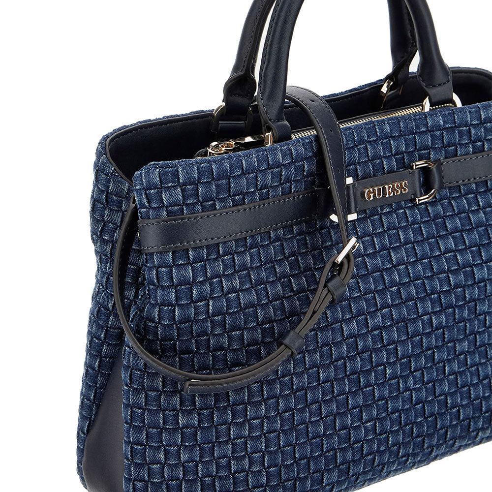 GUESS Damenhandtasche Majka Line Farbe Denim